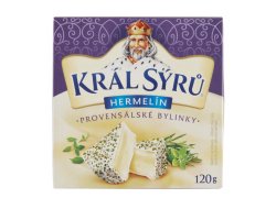 Král Sýrů Hermelín provensálské bylinky 120 g Král Sýrů Hermelín provensálské bylinky 120 g