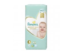 Pampers Premium care velikost 4 (Maxi) 8 – 14kg 52ks