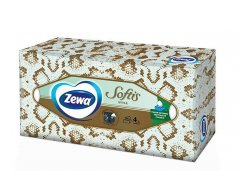 Zewa Softis box Papírové kapesníčky 80ks Zewa Softis box Papírové kapesníčky 80ks