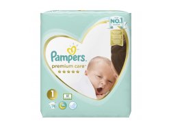 Pampers Premium Care vel. 1 (2kg-5kg) 78ks