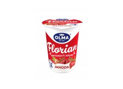 Olma Florian Smetanový jogurt jahoda 150 g Olma Florian Smetanový jogurt jahoda 150 g