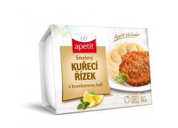 Apetit Smažený kuřecí řízek bramborová kaše… Apetit Smažený kuřecí řízek bramborová kaše…