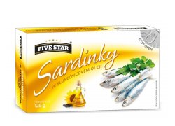 Five Star Sardinky ve slunečnicovém oleji… Five Star Sardinky ve slunečnicovém oleji…