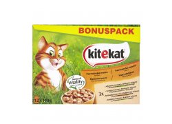 Kitekat Farmářské menu ve šťávě kompletní krmivo pro dospělé kočky 12x100 g