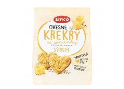 Emco Ovesné krekry se semínky a sýrem 100 g Emco Ovesné krekry se semínky a sýrem 100 g