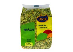 Arax Hrách zelený půlený loupaný 500 g Arax Hrách zelený půlený loupaný 500 g