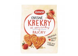 Emco Ovesné krekry se semínky a rajčaty 100 g Emco Ovesné krekry se semínky a rajčaty 100 g