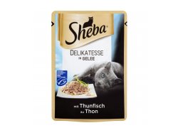 Sheba Kompletní krmivo pro dospělé kočky tuňák v želé 85 g Sheba Kompletní krmivo pro dospělé kočky tuňák v želé 85 g