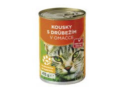 Globus Kousky s drůbežím v omáčce 415g Globus Kousky s drůbežím v omáčce 415g