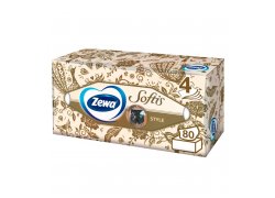 Zewa Softis box Papírové kapesníčky 80ks Zewa Softis box Papírové kapesníčky 80ks