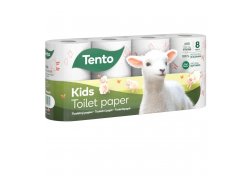 Tento Kids Toaletní papír 3-vrstvý 8ks Tento Kids Toaletní papír 3-vrstvý 8ks
