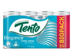 Tento Ellegance Cool aqua toaletní papír 16ks Tento Ellegance Cool aqua toaletní papír 16ks