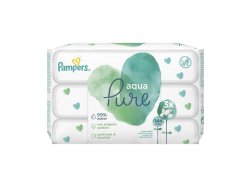 Pampers Aqua Pure Dětské čisticí ubrousky 3x48ks