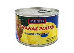 Five Star Ananas plátky v mírně sladkém… Five Star Ananas plátky v mírně sladkém…